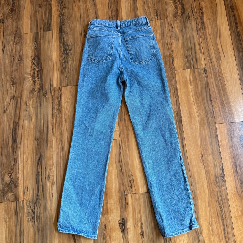 Aritizia Denim Forum Light Blue High-Rise Straight Jeans - Picture 7 of 8